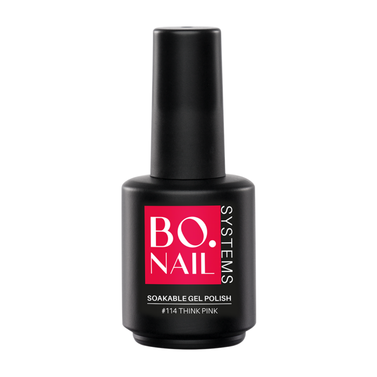 BO.NAIL Soakable Gel Polish #114 Think Pink (15ml)