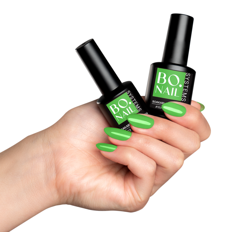 BO.NAIL Soakable Gel Polish #103 On The Lime (15ml) - Image 2