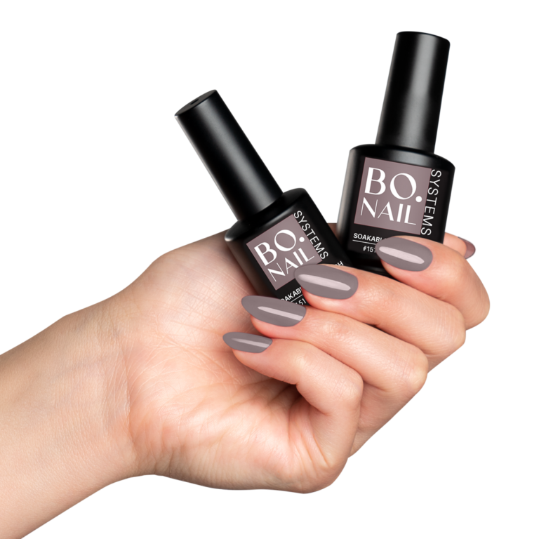 BO.NAIL Soakable Gel Polish #151 Grey Pride (15ml) - Image 2